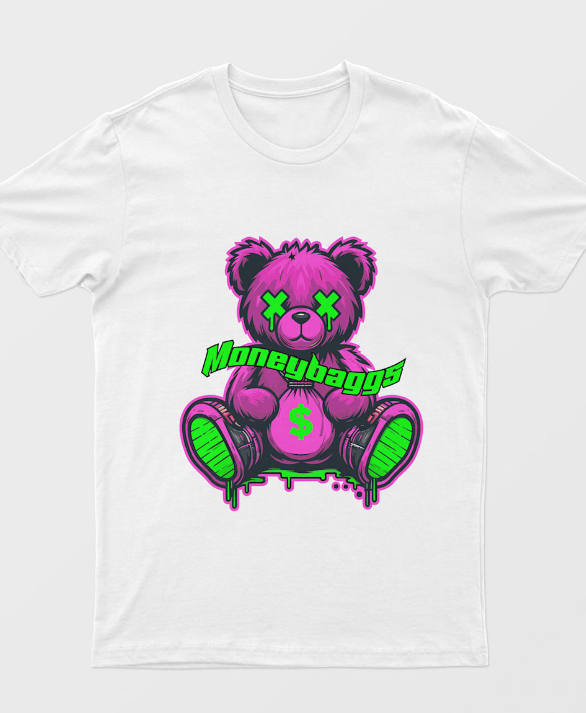 Bear Green T-Shirt | Moneybaggs Clothing UK