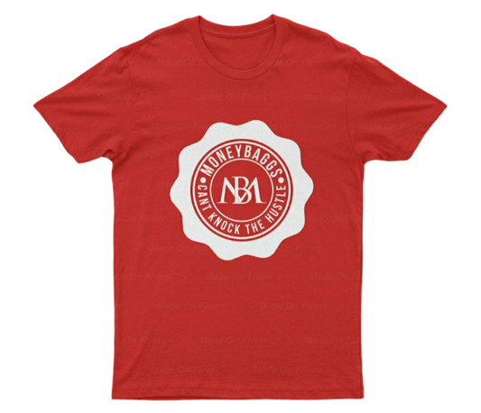 Can’t Knock the Hustle T-Shirt Red | Moneybaggs Clothing