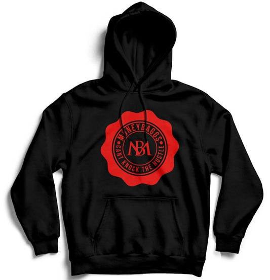Printed Hustle Hoodie | Black Hoodie – Moneybaggs
