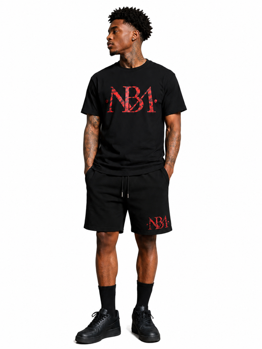 Red Camo Short Set