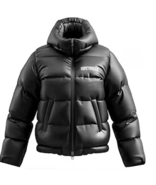 Black Puffa Jacket | Warm Puffer Coat – Moneybaggs Clothing